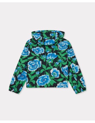 KENZO Peonies' ショート ウインドブレーカー