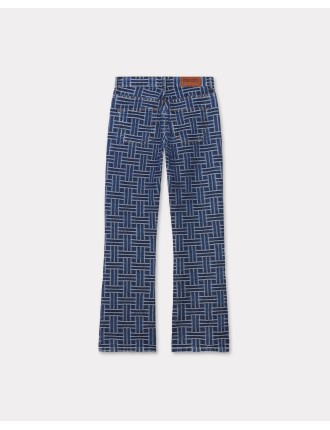 KENZO Weave' BARA クロップド フィット ジーンズ