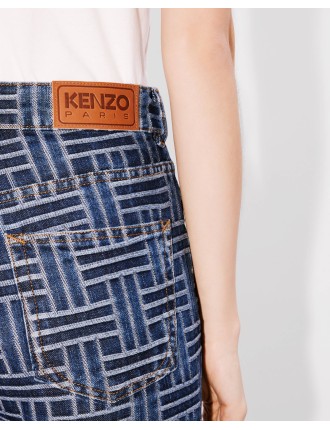 KENZO Weave' BARA クロップド フィット ジーンズ