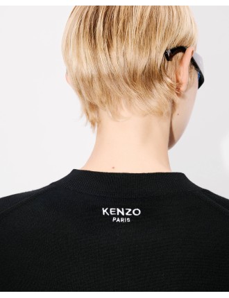 KENZO Pop' エンブロイダリー クルーネック ウール カーディガン