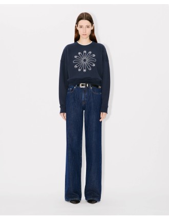 KENZO Marguerite' クロップド エンブロイダリー スウェット