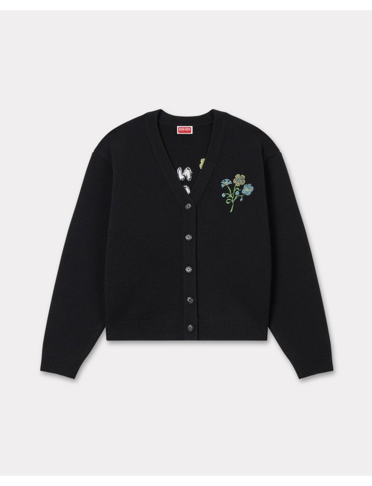 KENZO Jungle Flower' エンブロイダリー ウール カーディガン