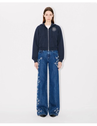 KENZO Marguerite' クロップド エンブロイダリー フーディー