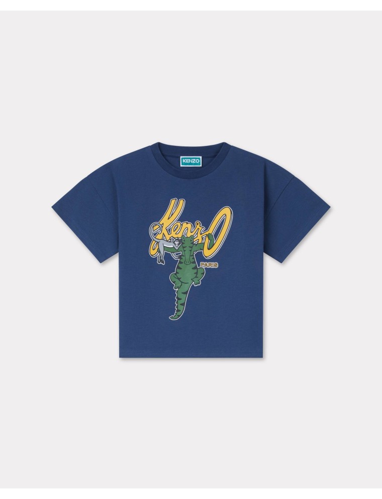 Blue Jungle' コットン Tシャツ