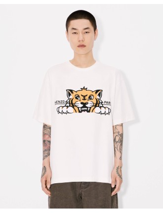 KENZO Happy Tiger' エンブロイダリー オーバーサイズ Tシャツ