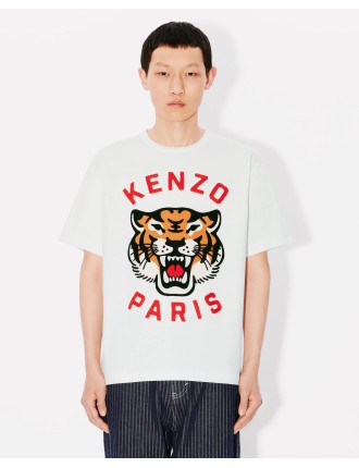 Lucky Tiger' オーバーサイズ エンブロイダリー Tシャツ ユニセックス