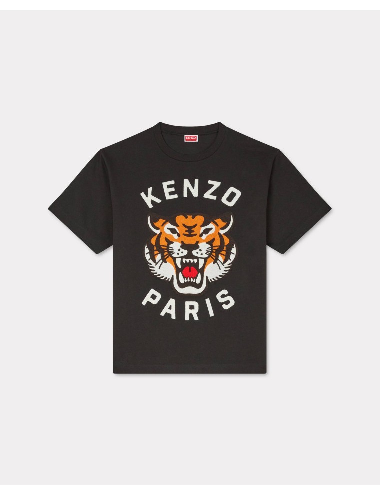 Lucky Tiger' オーバーサイズ エンブロイダリー Tシャツ ユニセックス