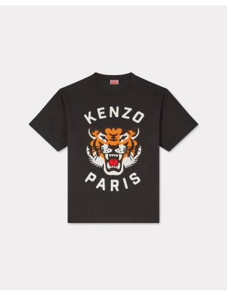 Lucky Tiger' オーバーサイズ エンブロイダリー Tシャツ ユニセックス