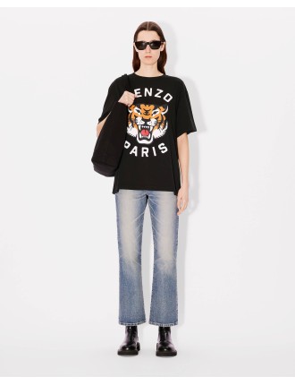 Lucky Tiger' オーバーサイズ Tシャツ ユニセックス